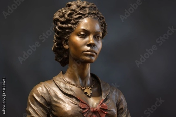 Obraz Phyllis Wheatley bronze statue