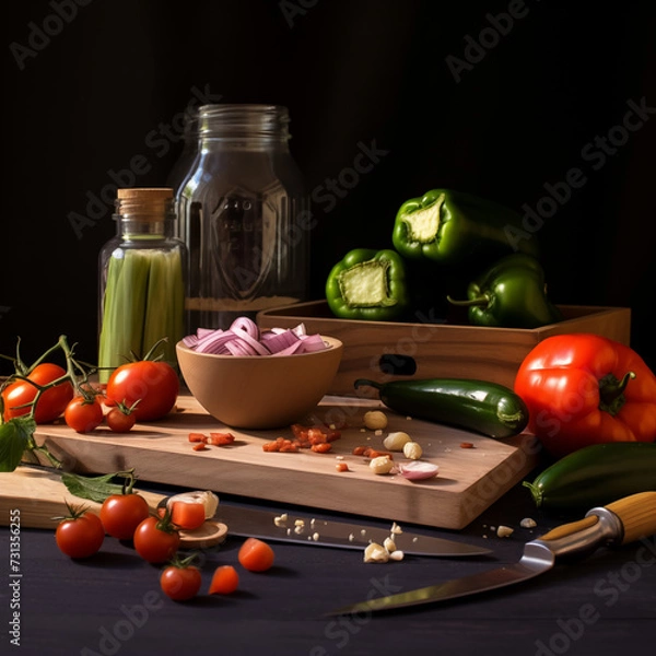 Obraz vegetables on the table