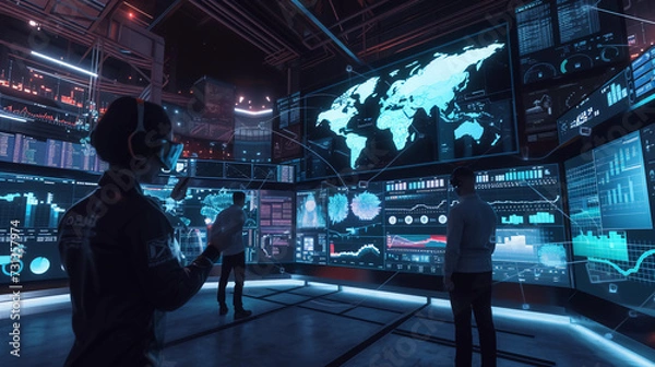 Fototapeta Digital Strategy in Action: Navigating the Future of Business with Innovation and Technology