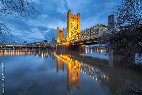 Obraz Sacramento's Tower Bridge