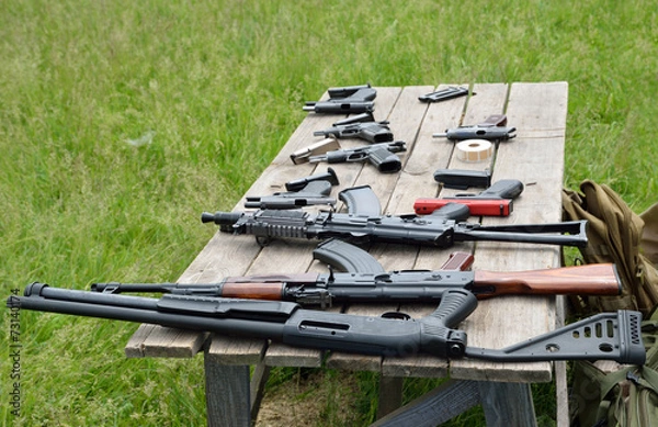 Obraz Firearm on the table