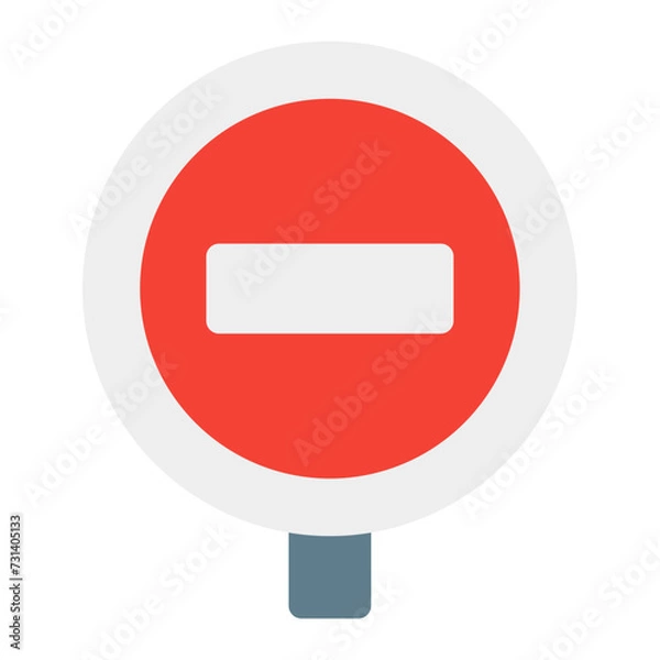 Obraz no entry sign