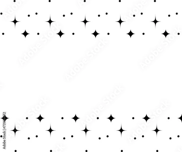 Fototapeta stars border