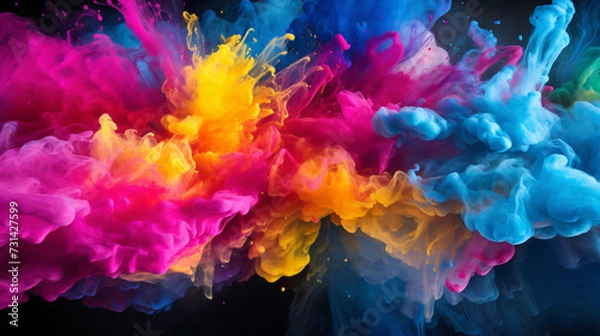 Obraz Holi Hai Background / banner / Card / Frame