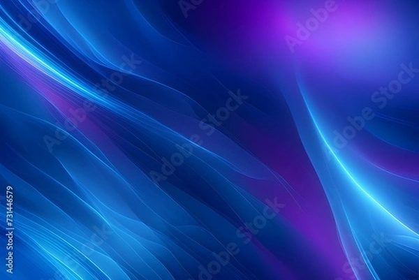 Obraz abstract blue or purple wsves  background
