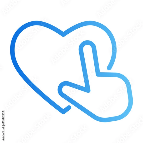 Fototapeta rating gradient icon