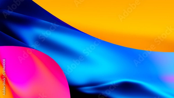 Fototapeta Liquid Color design background, Gradient colorful abstract background, luxury abstract for a mobile screen concept, 3D Render