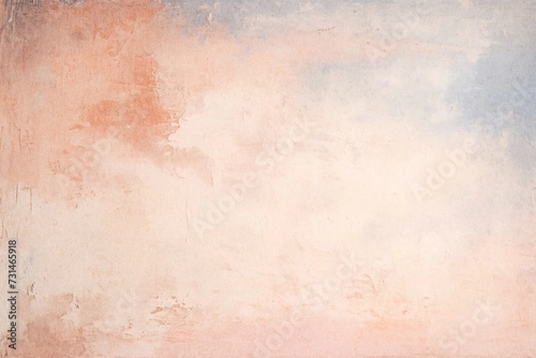Obraz An abstract watercolor texture with warm undertones, featuring a light backdrop suitable for creative projects. A vintage background that blends soft pink, beige, and blue hues.