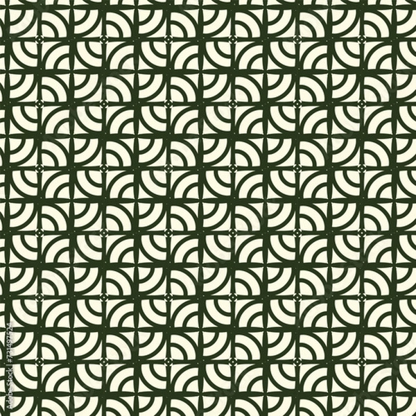 Fototapeta Abstract line seamless pattern design