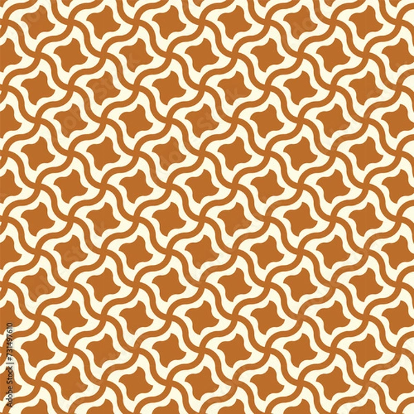 Obraz Seamless pattern with shuriken line and yellow color