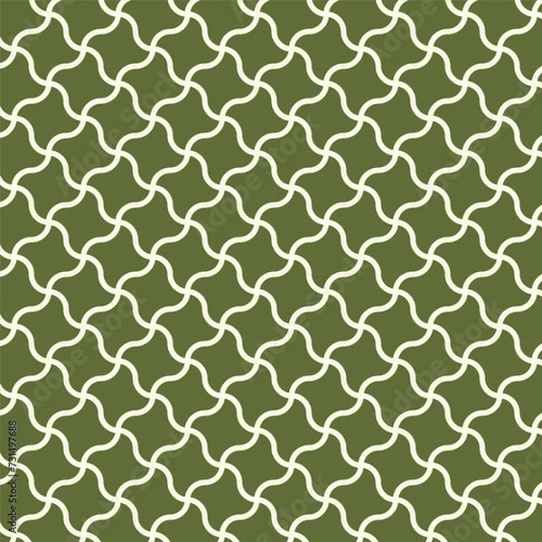 Obraz Green shuriken seamless pattern design. seamless pattern