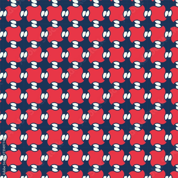Fototapeta Colorful seamless pattern background with shuriken shape. pattern design