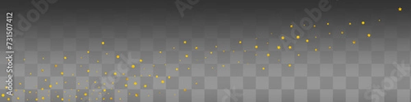 Fototapeta Gold Star Bright Vector Transparent Panoramic