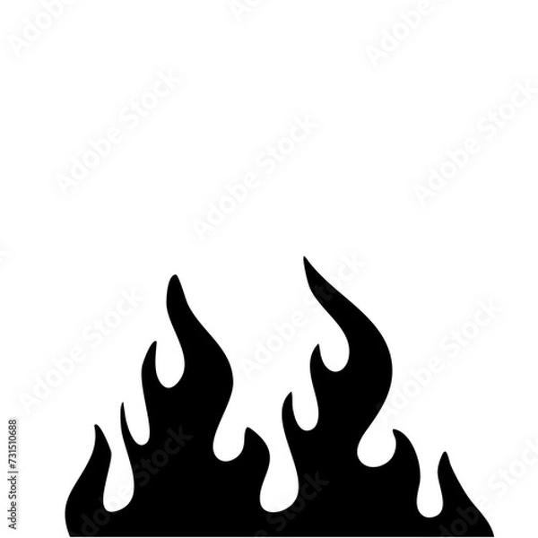 Fototapeta Fire Flames Icons Vector