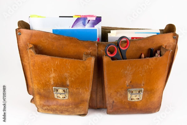 Obraz Schultasche mit Buechern