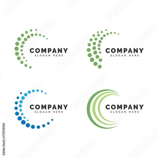 Obraz Circle logo template. Circular icon design