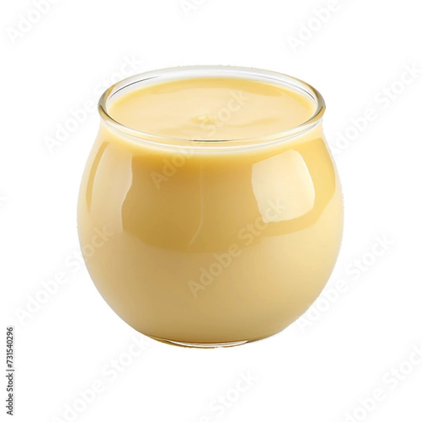 Obraz Condensed milk, isolated object, transparent background.