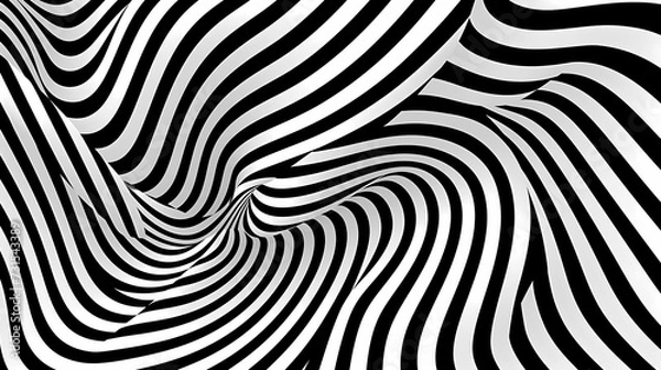 Fototapeta Optical illusion, charming abstract pattern background