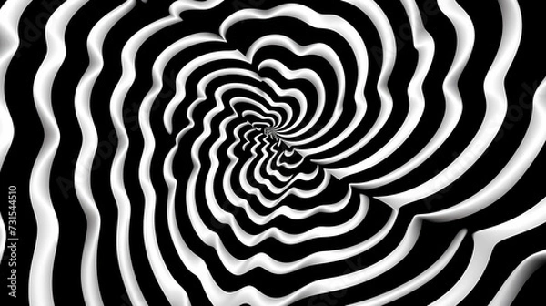Fototapeta Optical illusion, optical art abstract background