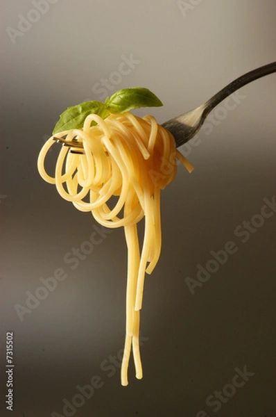 Fototapeta Spaghetti in bianco