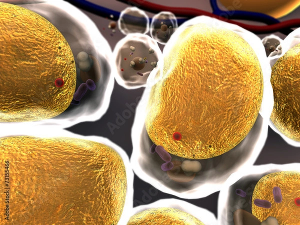 Fototapeta fat cell, cholesterol