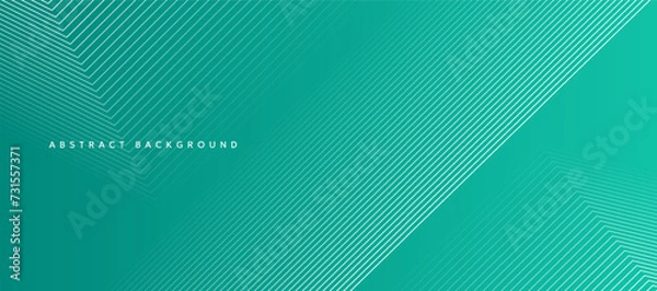 Fototapeta Green background with straight lines