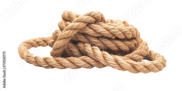Obraz Rope, isolated object, transparent background.