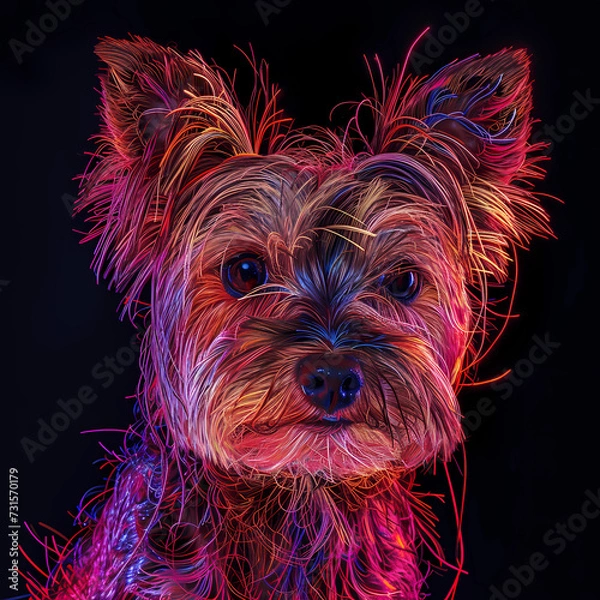 Obraz yorkshire terrier portrait