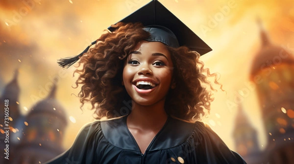 Obraz person celebrating graduation