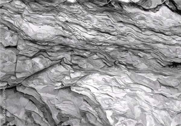 Obraz Rock texture, vector.