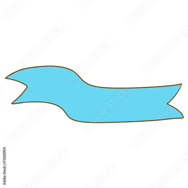 Obraz Blue ribbons elements