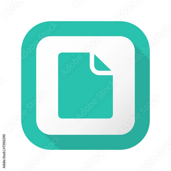 Fototapeta Flat Long Shadow Button - Vector 