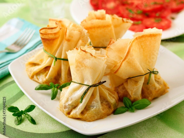 Obraz Vegetable and tofu bags.