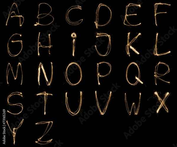 Obraz Sparkler Alphabet