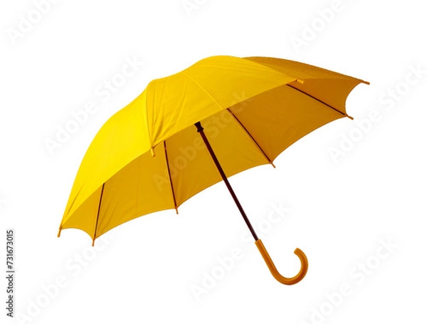 Obraz yellow umbrella isolated on a transparent background