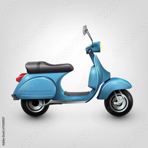 Obraz Cool blue scooter