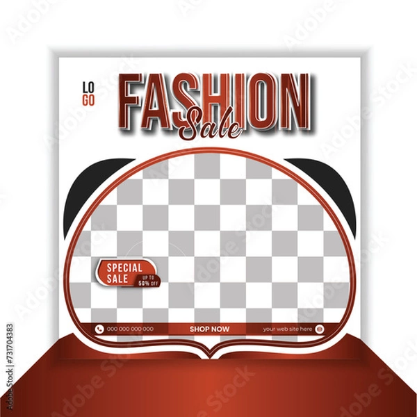 Obraz modern social media post design