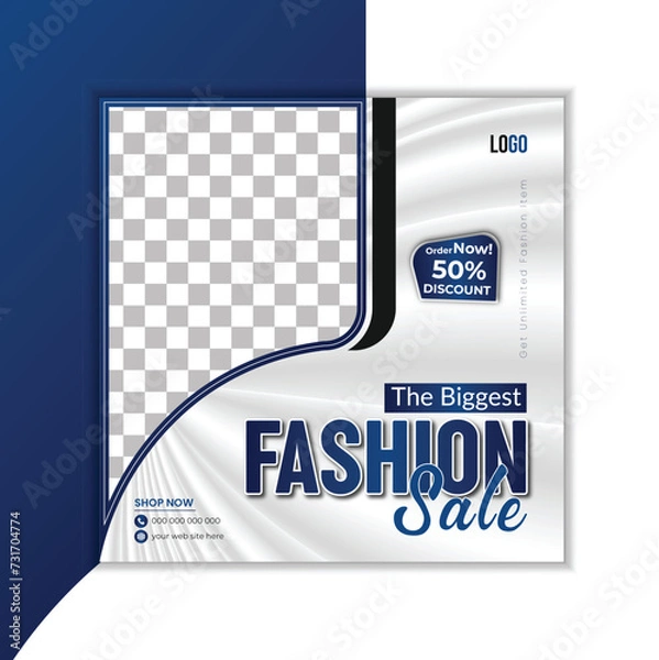 Obraz modern social media post design