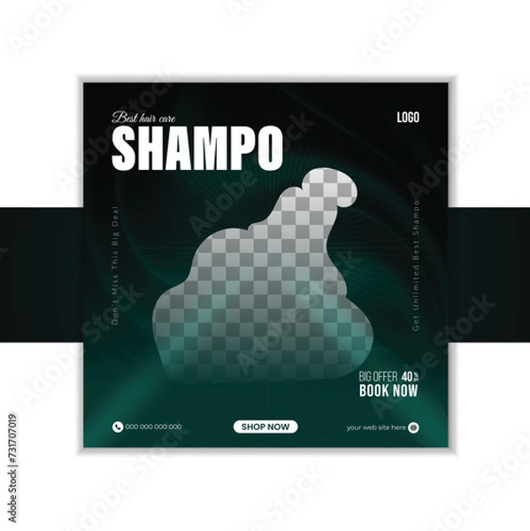 Obraz modern social media post design