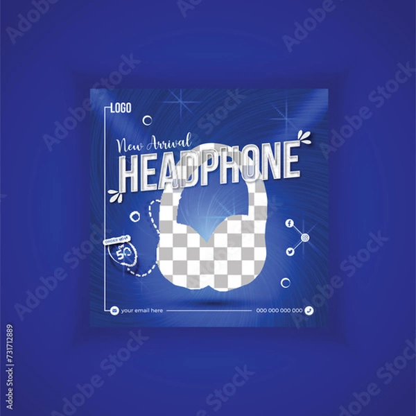 Obraz modern social media post design