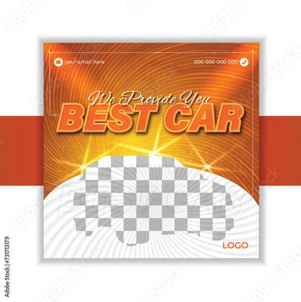 Obraz modern social media post design