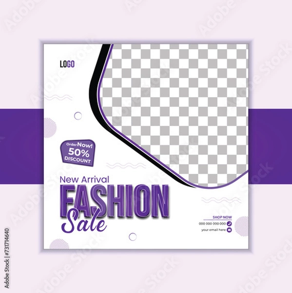 Obraz modern social media post design