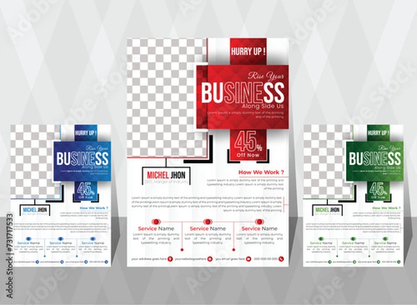 Obraz creative business flyer design