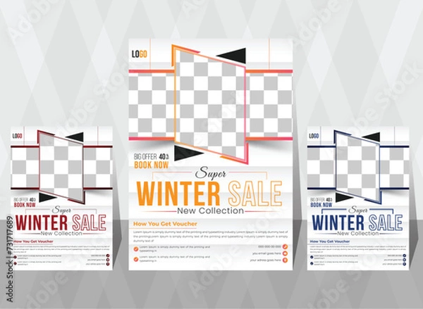 Obraz creative business flyer design