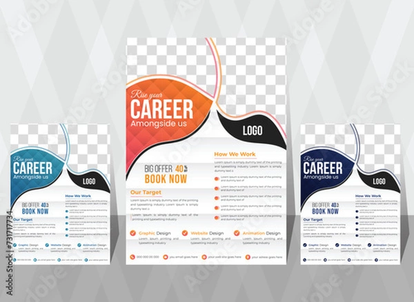 Fototapeta creative business flyer design