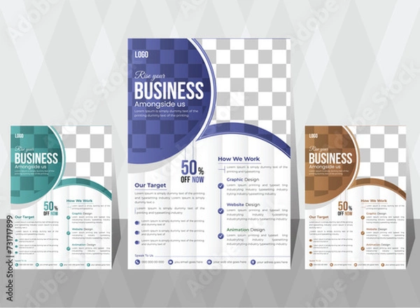 Obraz creative business flyer design