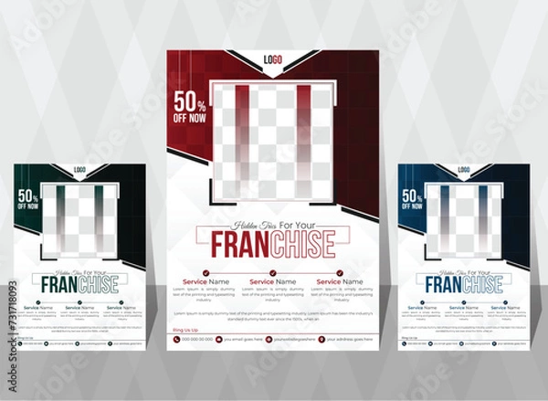 Obraz creative business flyer design