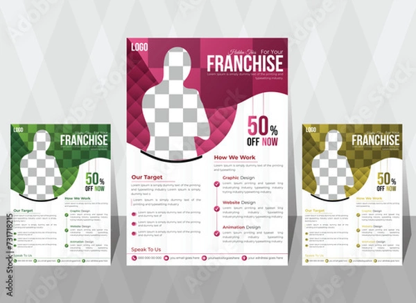 Obraz creative business flyer design