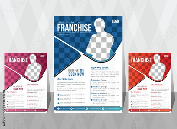 Obraz creative business flyer design