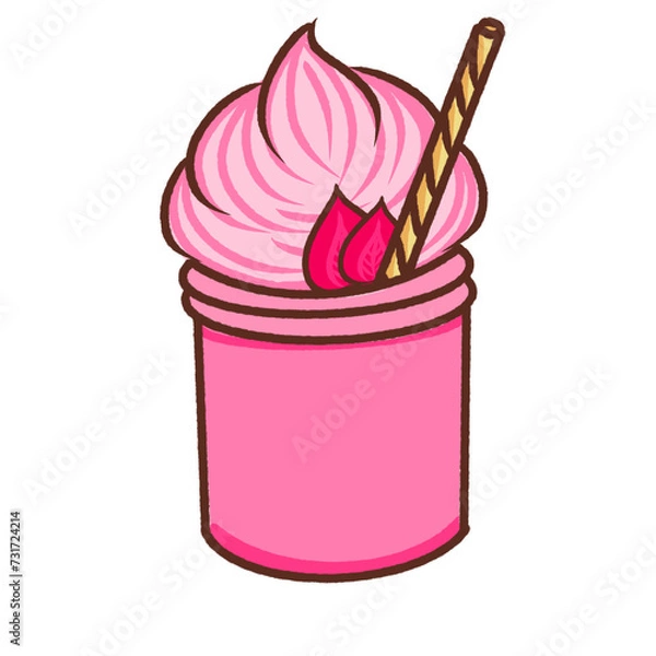 Obraz Strawberry smoothie